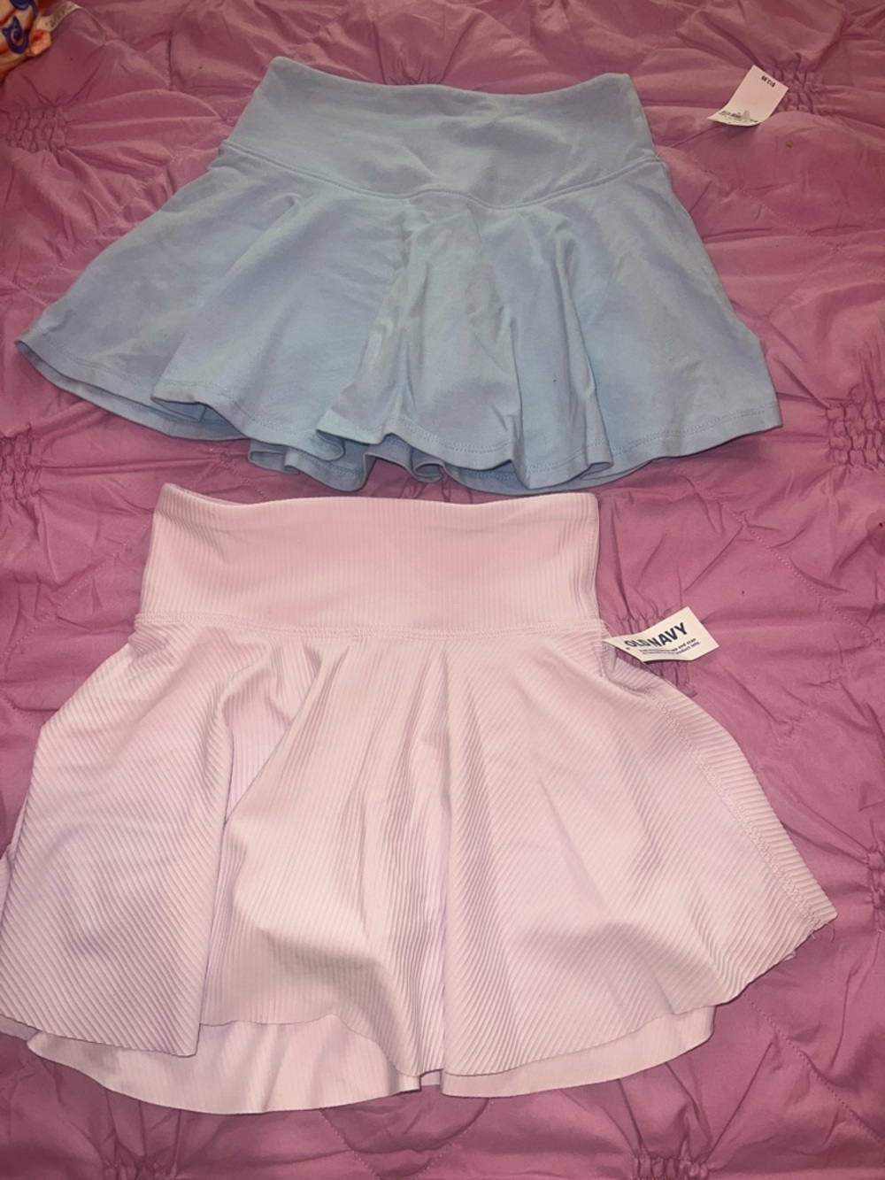 Girls old navy High-Waist Flared Skort - Light Blue & Light Pink